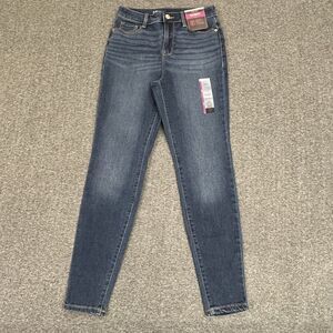 No Boundaries NoBo Jegging Juniors 3 (23x27.5) Skinny Blue Stretch Denim - New
